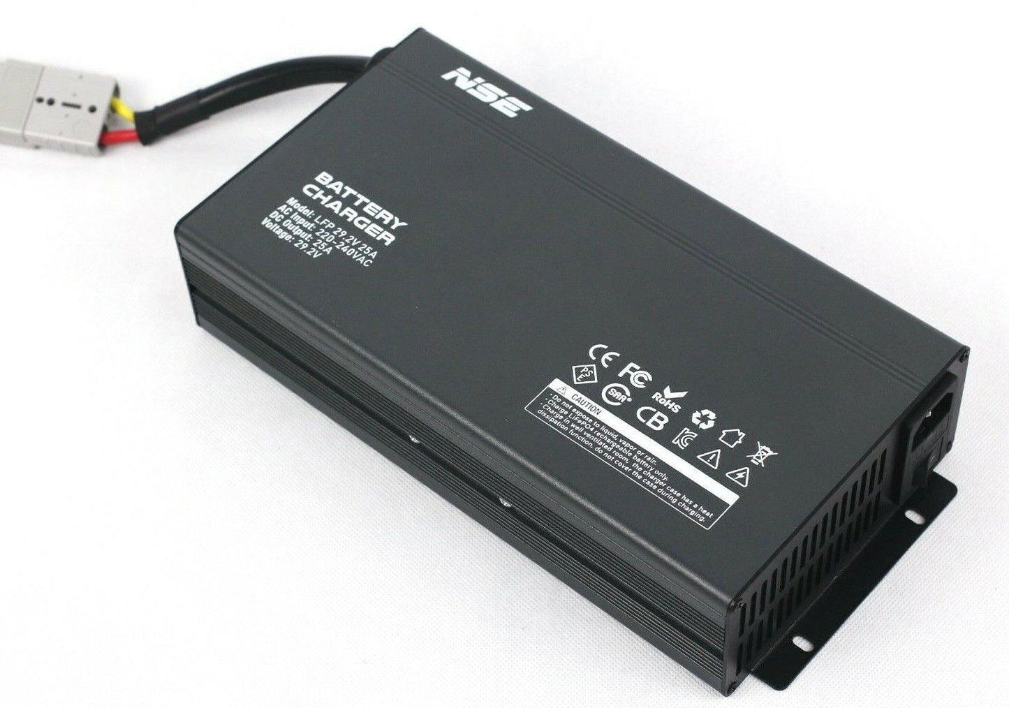 NSE 24V 25A LiFePO4 Lithium Battery Charger AC240V to DC29.2V 25Amps