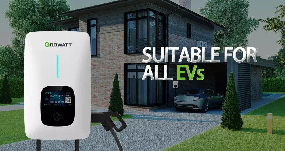 Growatt Thor Type 2 EV Charger 11kw Three Phase 5m Cable, THOR 11AS-P-V1