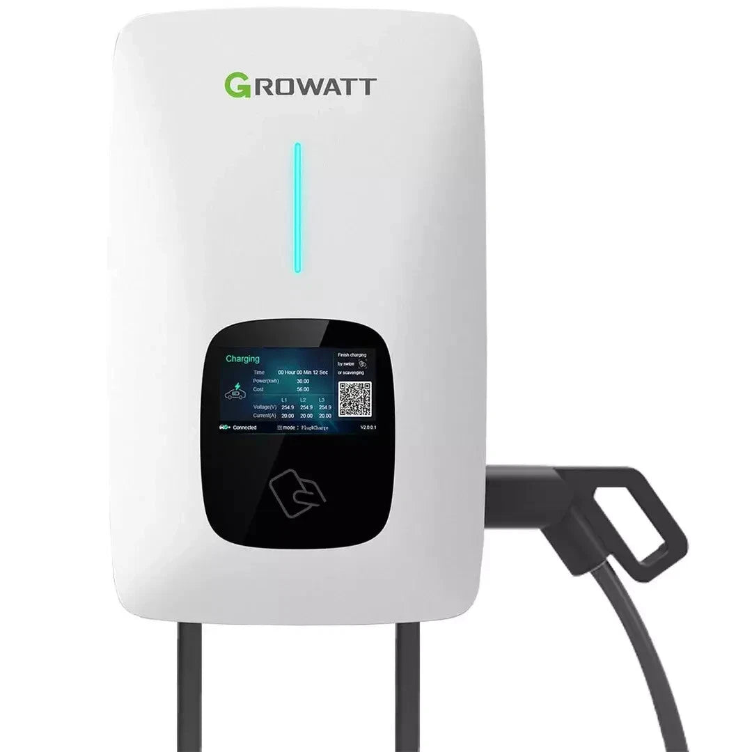 Growatt Thor Type 2 EV Charger 11kw Three Phase 5m Cable, THOR 11AS-P-V1