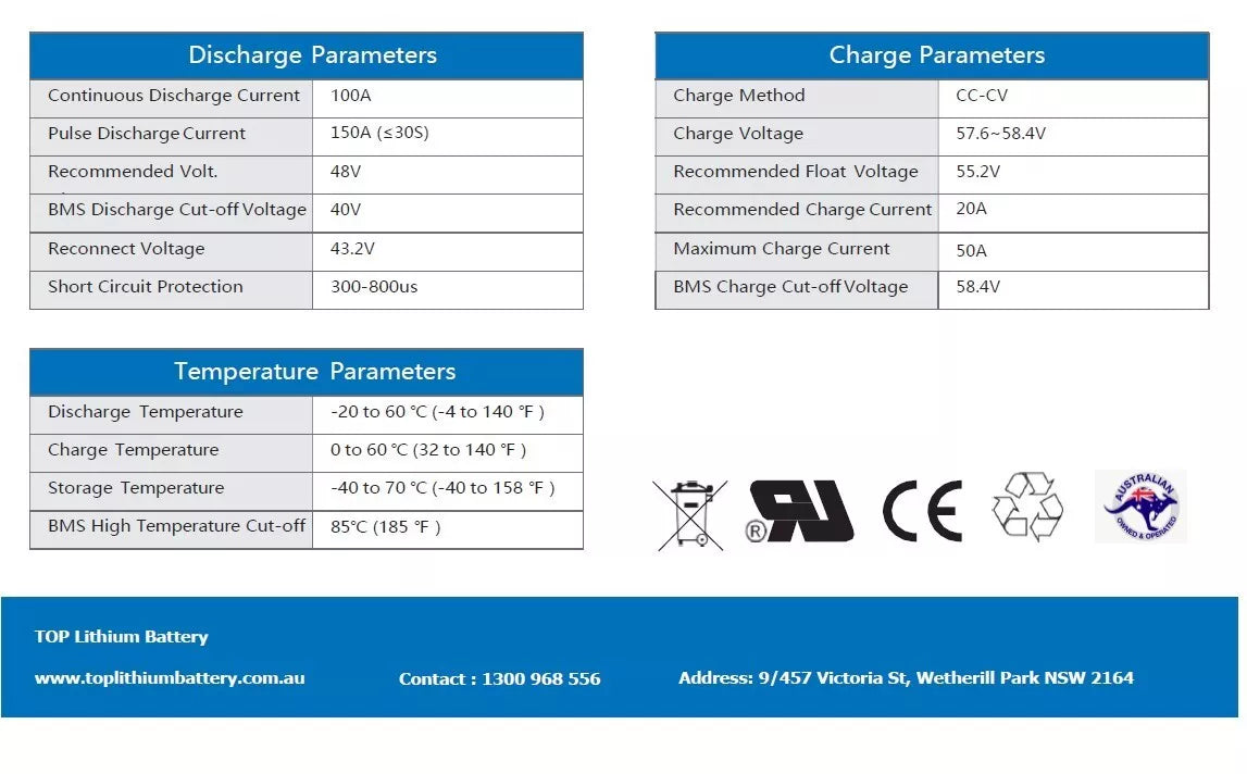 48V 80Ah Lithium Golf Cart Battery Built-in BMS 4k Cycles support paralell