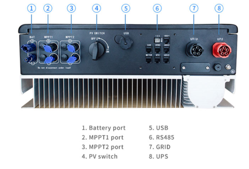 Growatt 6kW Hybrid Single Phase 2 MPPT Solar Inverter WiFi - SPH 6000TL BL-UP With Wifi
