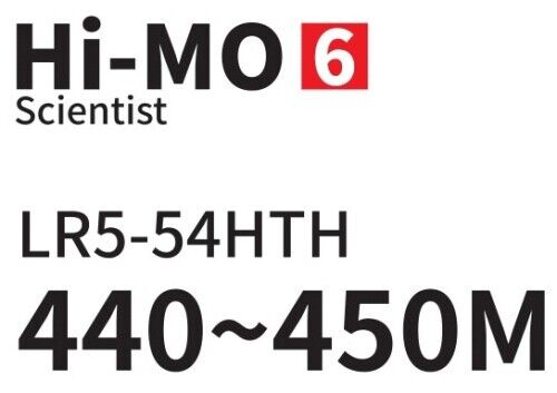 LONGI HI-MO 6 Series 440Watt 108 Cell Half Cut Cell LR5-54HTH-440M Solar Panel