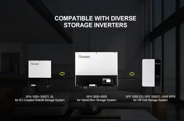 Growatt 48V 2.56kwh ARK 2.5LV Energy Storage Lithium Battery With Cable & Base