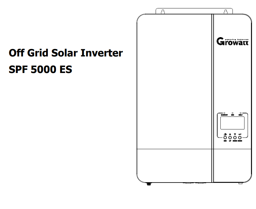 Growatt SPF 5000 ES Off grid solar inverter support 48V battery MPPT