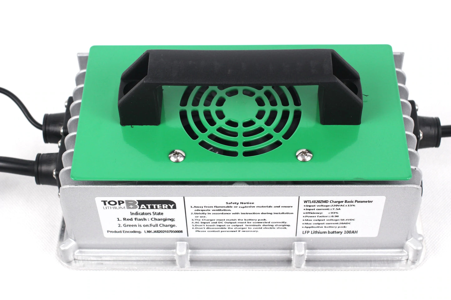 48V20A-Industrial Grade Lithium Battery Charger For Golf Cart LiFePO4 Battery