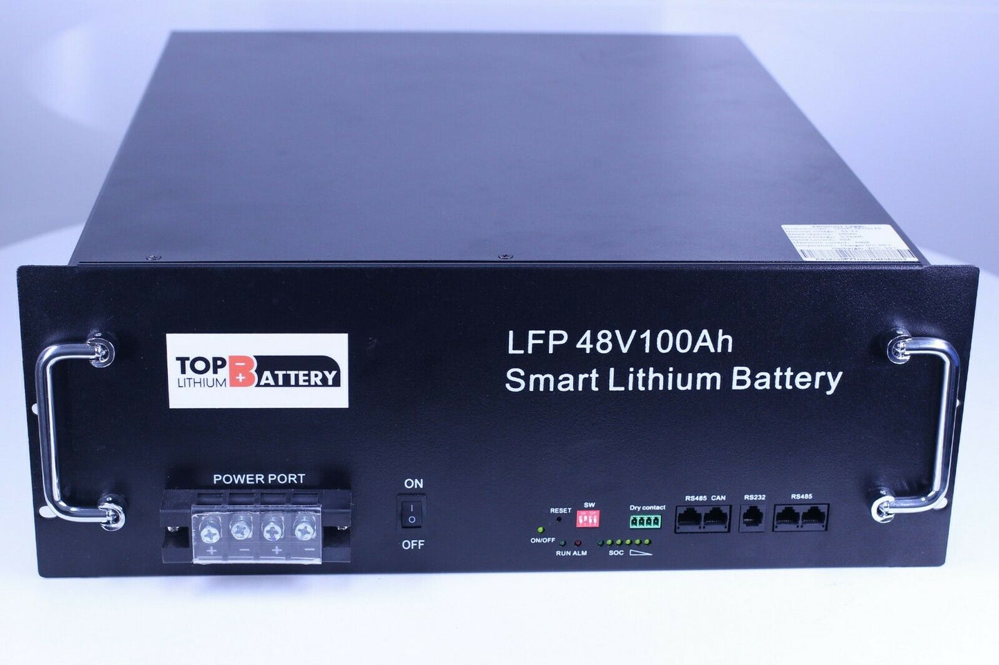 Top Lithium Battery 48V 100Ah Lithium Battery 19 Inch Rack on/ off grid Deep Cycle Energy Storage