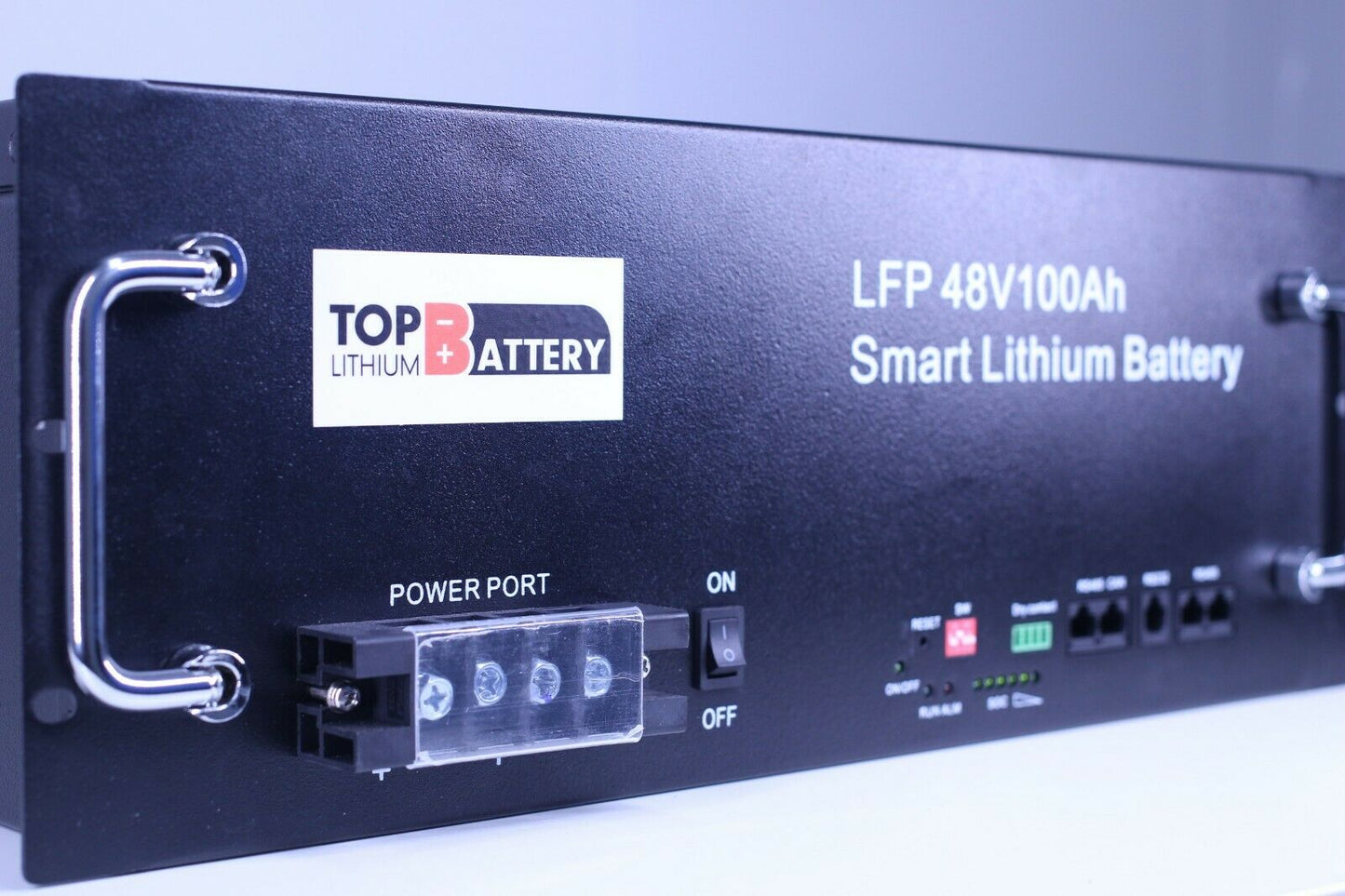 Top Lithium Battery 48V 100Ah Lithium Battery 19 Inch Rack on/ off grid Deep Cycle Energy Storage