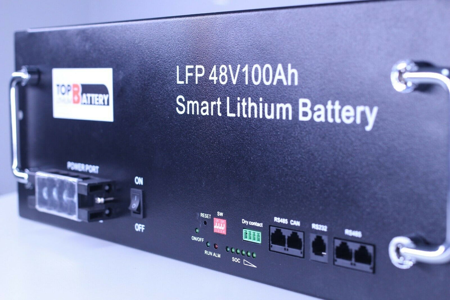 Top Lithium Battery 48V 100Ah Lithium Battery 19 Inch Rack on/ off grid Deep Cycle Energy Storage