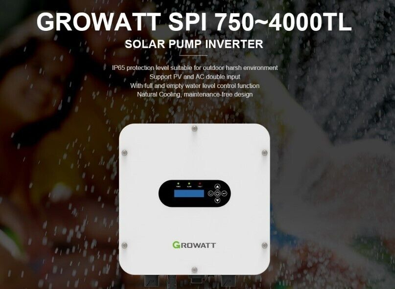 Growatt SPI 2200TL Solar pump inverter MPPT PV input max 450V