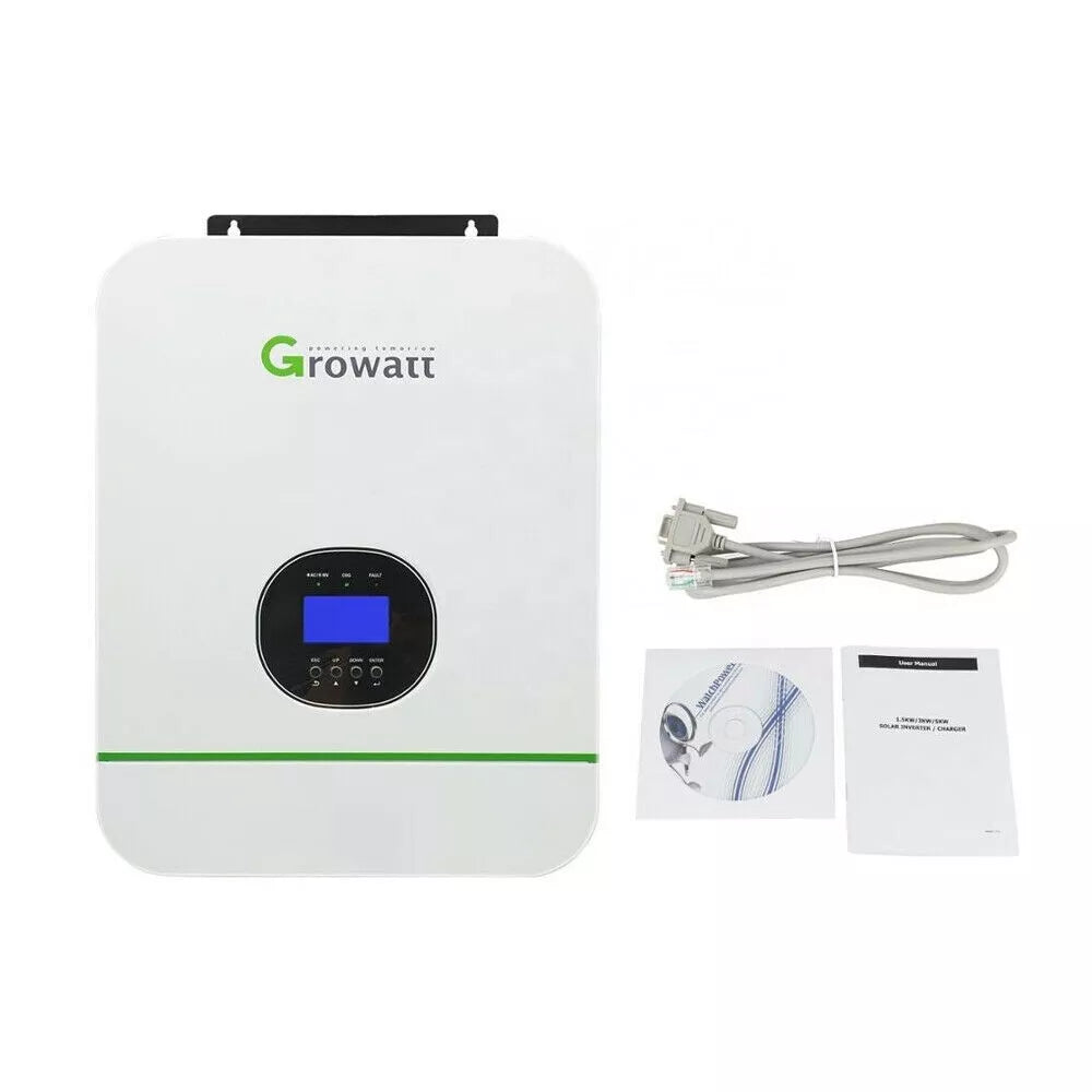 Growatt SPF 2000TL HVM-24 PV Off grid solar inverter support 24V battery MPPT