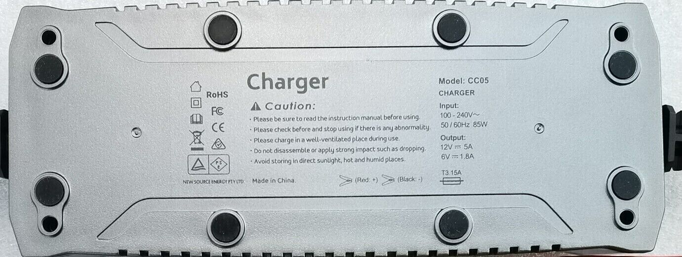 NSE Lithium Battery Charger 12V 5A charge Lead Acid and AGM battery