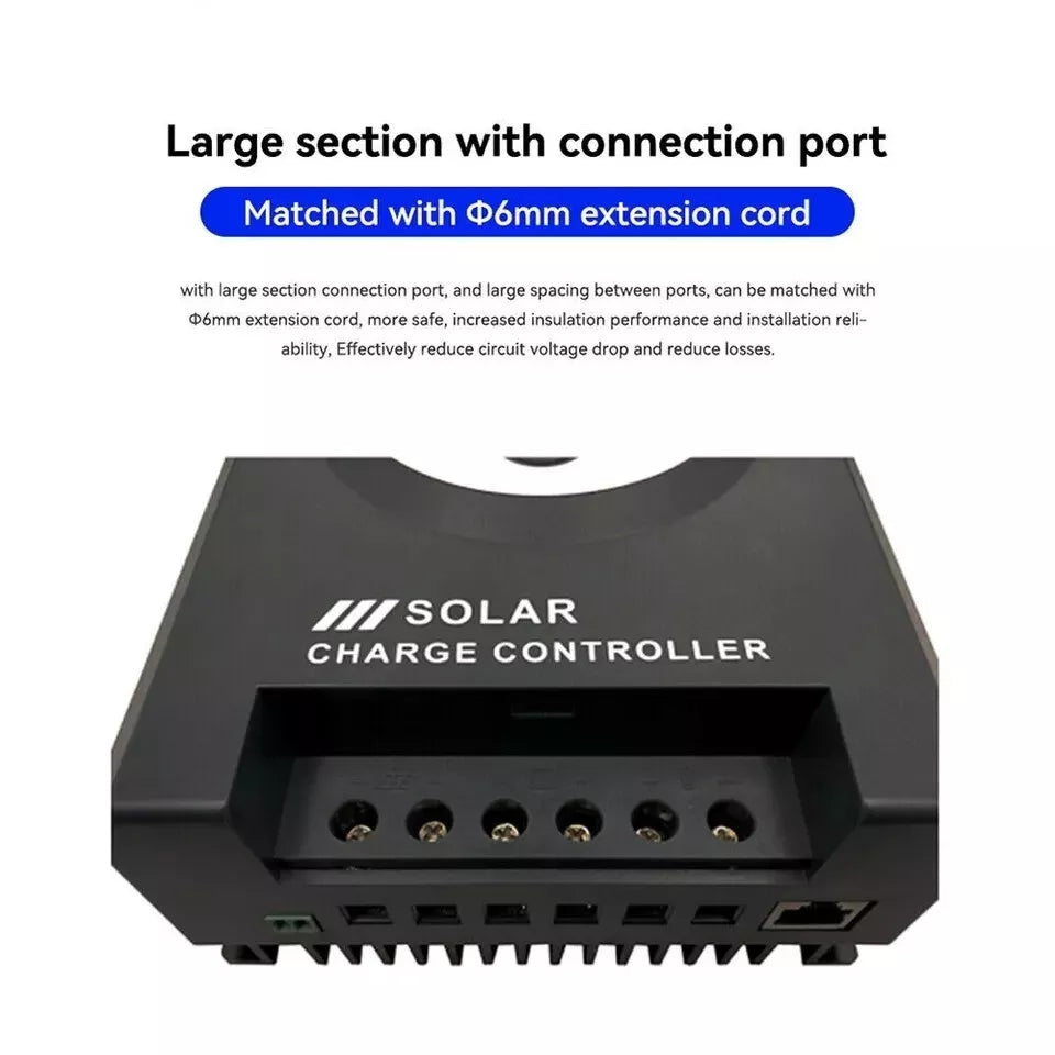 20Amp MPPT Solar Charge Controller 12/24V Battery Regulator Auto USB