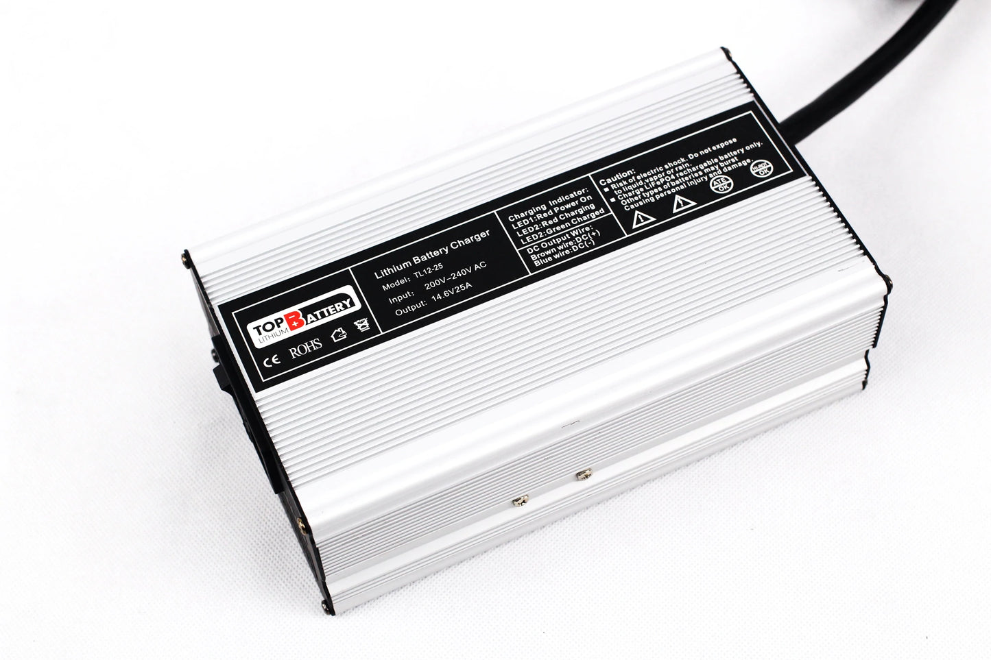 Top Lithium 12V 25Amp Lithium Battery Charger for LiFePO4 Battery