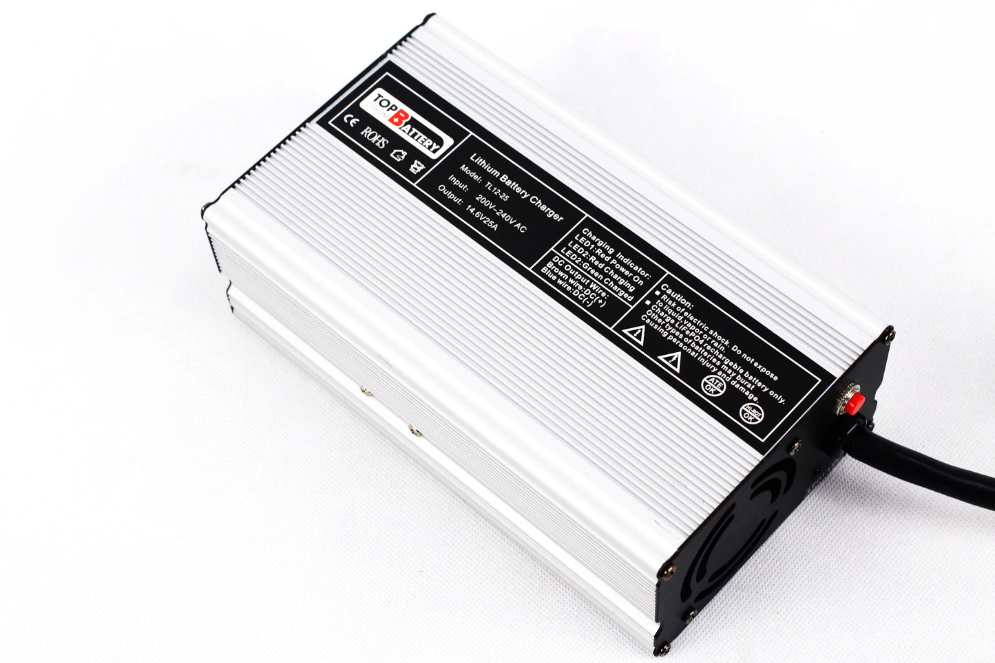 Top Lithium 12V 25Amp Lithium Battery Charger for LiFePO4 Battery