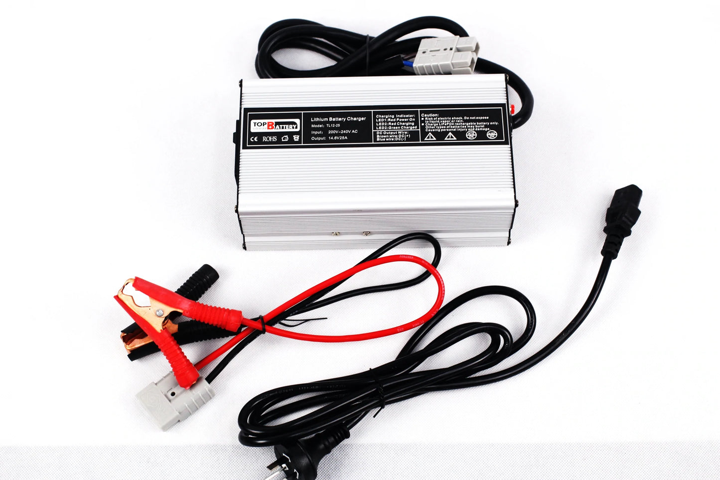 Top Lithium 12V 25Amp Lithium Battery Charger for LiFePO4 Battery