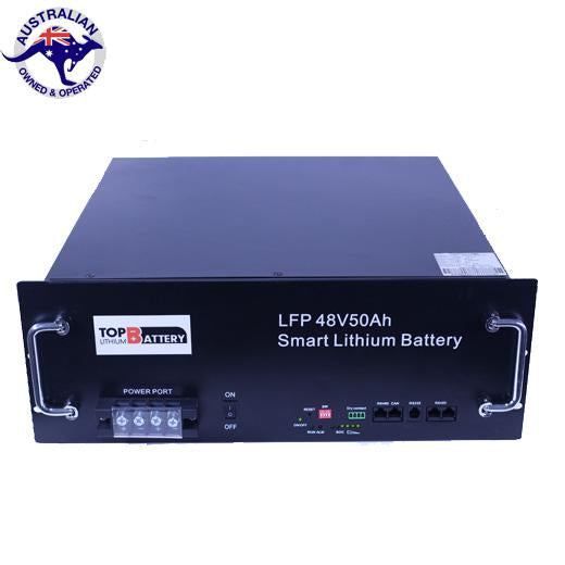 Top Lithium Battery 48V 50Ah Lithium Battery 19 Inch Rack on/ off grid Deep Cycle Energy Storage